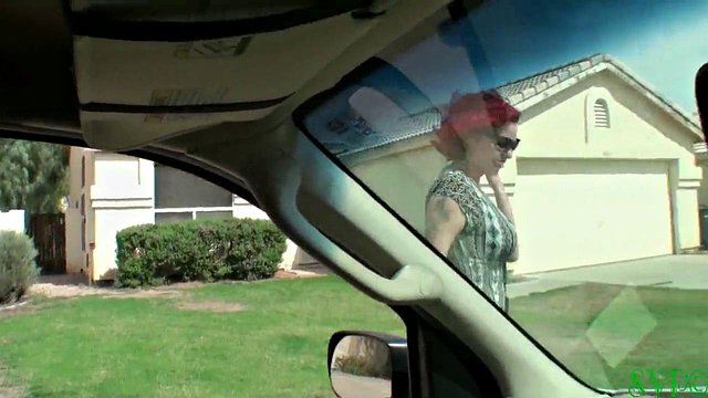 Busty MILF's Neighborly Blowjob