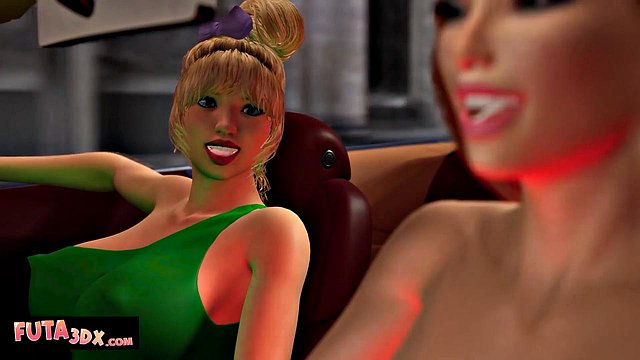 Futanarica's Big-Tits Futa Babes Rough Double Penetration